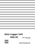 Data Logger Soft Ver 3.0a. Operating Manual