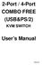 2-Port / 4-Port COMBO FREE (USB&PS/2)