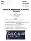 Chapter 8: Applications of Definite Integrals