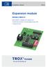 Expansion module EM-BAC-MOD-01. Installation manual