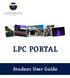 LPC PORTAL. Student User Guide