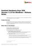 Sentinel Hardware Keys SDK Version for Windows Release Notes
