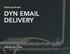 Technical Brief: DYN  DELIVERY