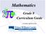 Mathematics. Grade 8 Curriculum Guide. Curriculum Guide Revised 2016
