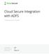 Cloud Secure Integration with ADFS. Deployment Guide