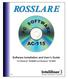 ROSSLARE AC-115. Software Installation and User s Guide. For Windows 95/98/ME and Windows NT/ /01 v