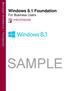 Microsoft Windows 8.1 Foundation. Windows 8.1 Foundation For Business Users SAMPLE