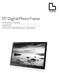 Digital Photo Frame. Instruction manual L15DPF17 12 month manufacturer's warranty
