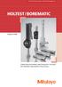 HOLTEST / BOREMATIC. Holtest Series micrometers make three-point / two-point bore diameter measurements at top accuracy. Catalog No.