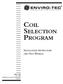 COIL SELECTION PROGRAM