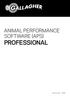ANIMAL PERFORMANCE SOFTWARE (APS) PROFESSIONAL. Instructions - ENG