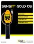 SENSIT GOLD CGI. Accessories. Replacement Parts. Calibration Kits. Calibration Gases MADE IN THE USA WITH GLOBALLY SOURCED COMPONENTS