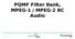 PQMF Filter Bank, MPEG-1 / MPEG-2 BC Audio. Fraunhofer IDMT