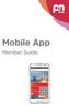 Mobile App. Member Guide.