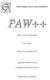 PAW++ Physics Analysis Workstation. User s Guide. Version 2.02 (September 1993) Application Software Group. Computing and Networks Division