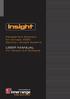 Insight User Manual: Fifth Edition For Insight software version September 19, Copyright Inner Range Pty. Ltd.