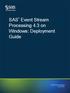 SAS Event Stream Processing 4.3 on Windows: Deployment Guide
