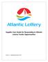 Supplier User Guide for Responding to Atlantic Lottery Tender Opportunities