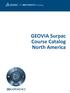 3DS Learning Solutions GEOVIA Surpac. GEOVIA Surpac Course Catalog North America