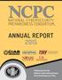 NCPC ANNUAL REPORT 2015 NATIONAL CYBERSECURITY PREPAREDNESS CONSORTIUM. Helping Secure the Nation s Cyber Infrastructure One Community at a Time