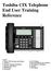 Toshiba CIX Telephone End User Training Reference