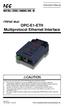 INDUSTRIAL CONTROL COMMUNICATIONS, INC. OPC-E1-ETH Multiprotocol Ethernet Interface