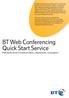 BT Web Conferencing Quick Start Service