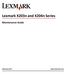 Lexmark X203n and X204n Series. Maintenance Guide