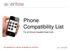 Phone Compatibility List