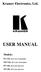 USER MANUAL. Kramer Electronics, Ltd. Models: