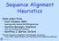 Sequence Alignment Heuristics