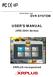 Stand Alone Type DVR SYSTEM USER S MANUAL. (XRS 2004 Series) XRPLUS Incorporated