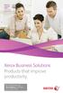 Xerox Business Solutions Products that improve productivity.