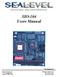 SIO-104 Users Manual Part Number 3551