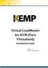 Virtual LoadMaster for KVM (Para Virtualized)