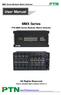 User Manual. MMX Series. All Rights Reserved. PTN MMX Series Modular Matrix Switcher. MMX Series Modular Matrix Switcher
