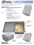 Power-Over-Ethernet (PoE) Weatherproof 14 x12 x7 Enclosure with Mounting Plate. Model: NB Applications and Features