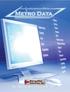 Metro Data Supervisory Control And Data Acquisition Systems