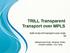 TRILL Transparent Transport over MPLS
