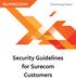 Security Guidelines for Surecom Customers