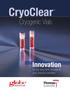 CryoClear. Cryogenic Vials. Innovation. for the long-term storage of your precious samples.