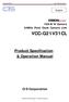 VCC-G21V31CL. Product Specification & Operation Manual. CIS Corporation. VGA B/W Camera 24MHz Pixel Clock Camera Link. English