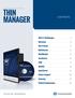 THIN MANAGER CONTENTS. What is ThinManager Relevance How It Works MultiSession MultiMonitor TermSecure itmc...