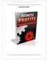Automated Profits - Powerful Strategies To Automating Your Income. Automated Profits - 1 -