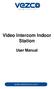Video Intercom Indoor Station. User Manual