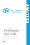 ANALYTICS. Performance User Guide. Volume 1