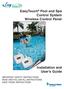 EasyTouch Pool and Spa Control System Wireless Control Panel