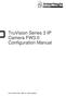 TruVision Series 3 IP Camera FW3.0 Configuration Manual