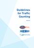 Guidelines for Traffic Counting. May 2013