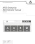 AFCS Enterprise Administrator manual